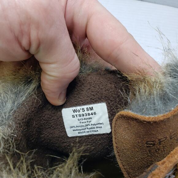 Sperry Top-Sider Women's Leather White Water Rain Boot, size 8 - Picture 8 of 8